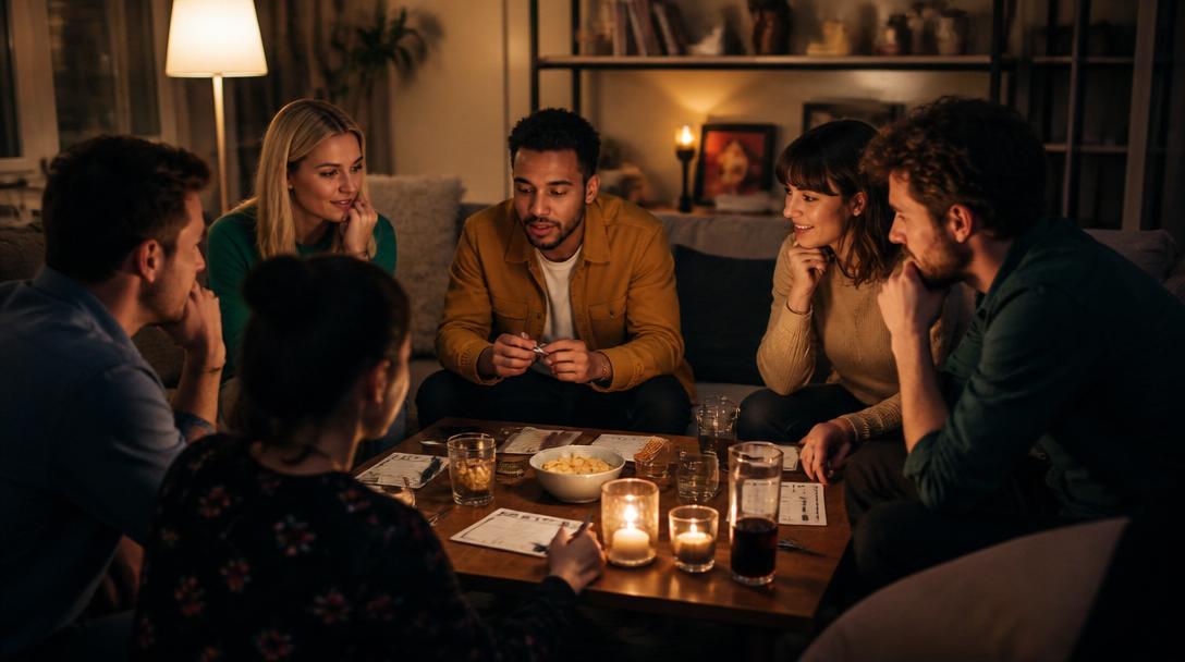 Kneipenquiz zuhause mit Wohnzimmerflair