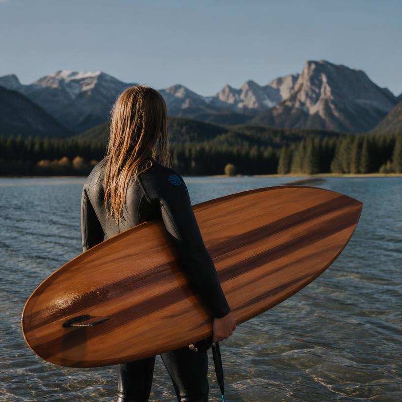 Sicher surfen oder Surfbrett aus Holz?