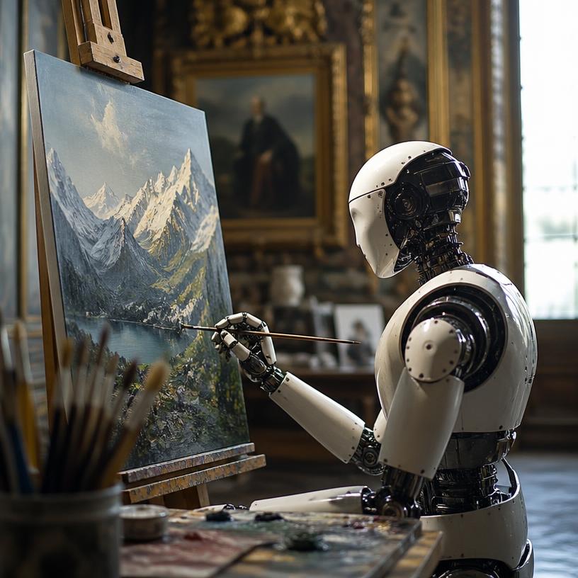 Wenn Maschinen kreativ werden: Roboter in der Welt der Kunst!