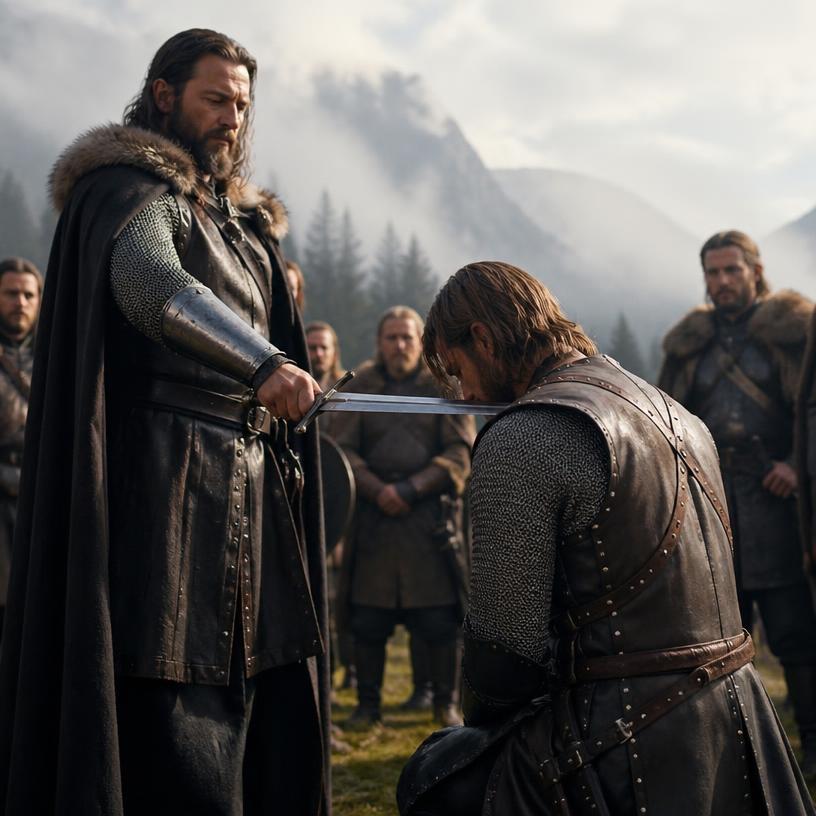 Mittelalterliche Gefechte: Ritterschlag und Schwertkampf