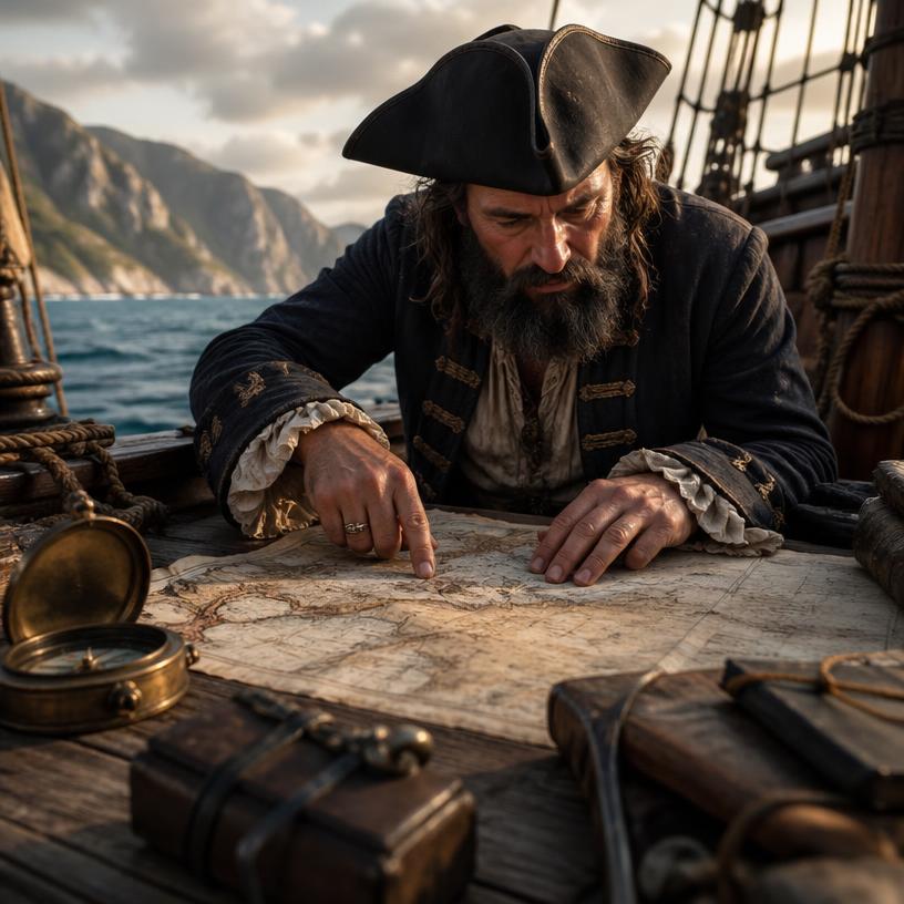 Auf hoher See: Wo steckt der Piratenschatz?