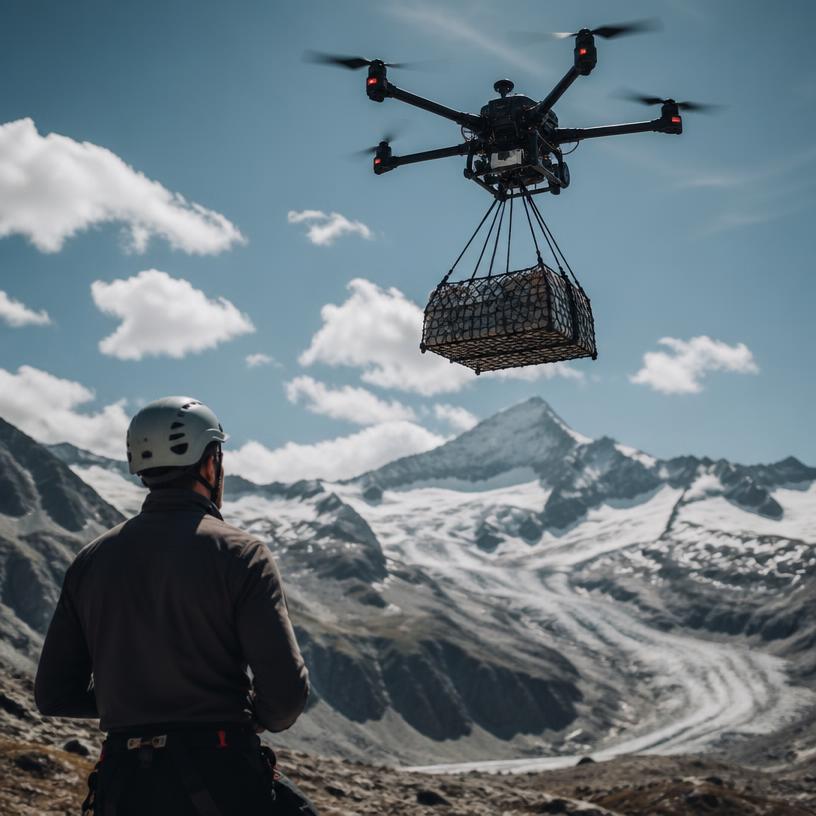 Hoch in den Himmel: Drohnen als Transporthelfer?
