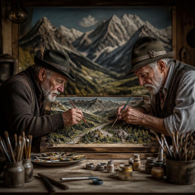 Pinsel-Duell der Meister