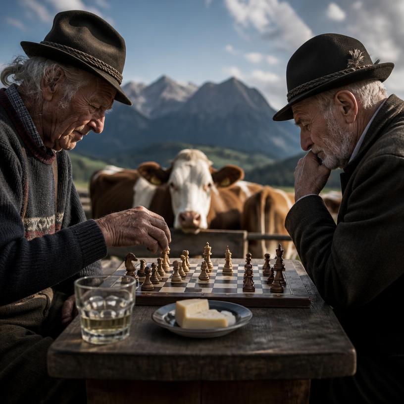 Schachdenken auf der Salzburger Alm – Wo sind die wahren Meister?