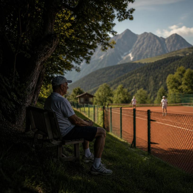 Im Schatten des Tennisplatzes