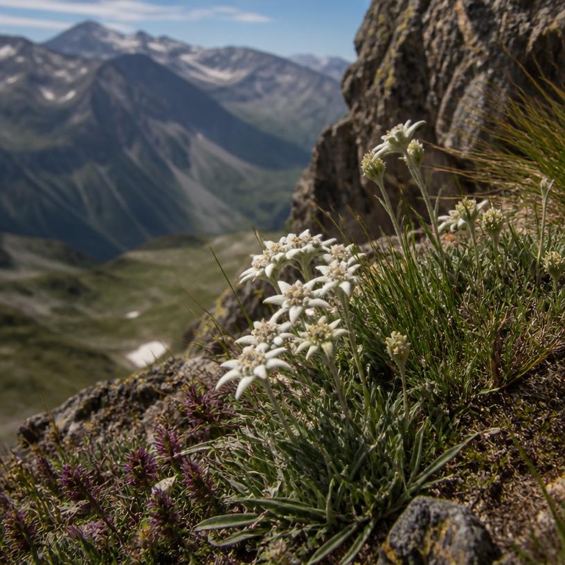 Alpenkräuter und Edelweiss: Ein Wettlauf um die höchsten Gipfel