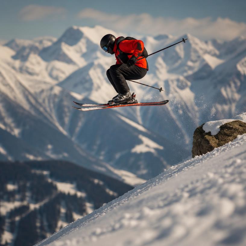 Sprungkraft und Ski-Spaß