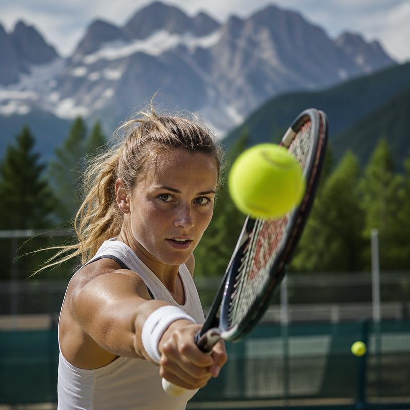 Tenniszauber: Bälle in Bewegung