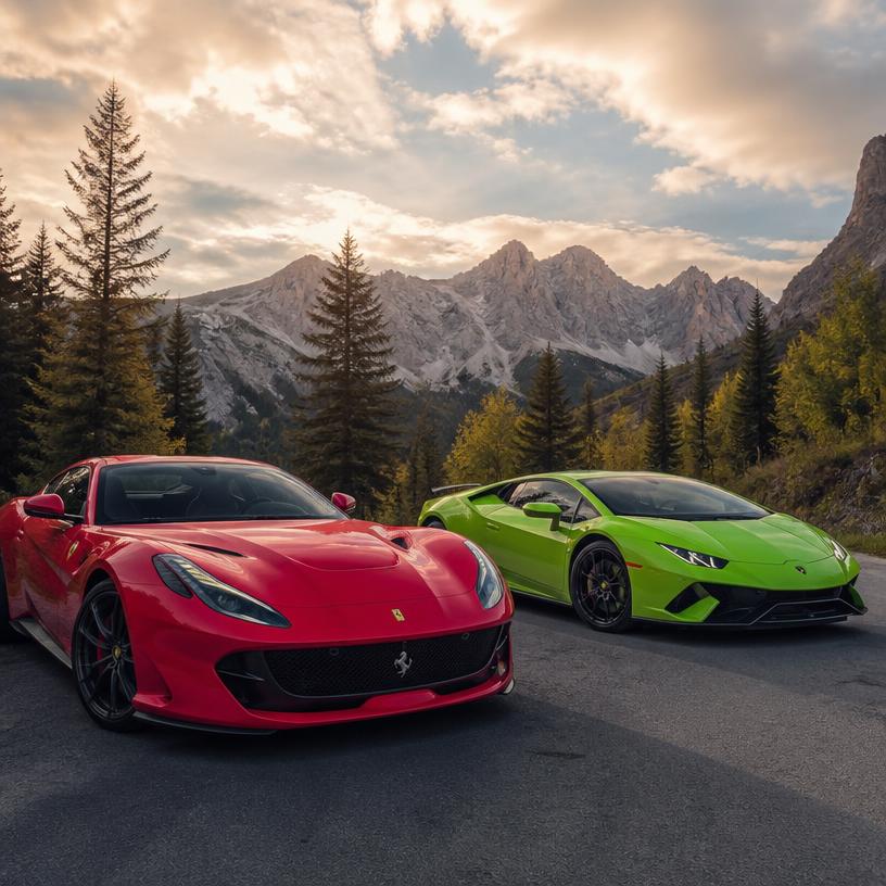Benzin gegen Bullenkraft: Ferrari oder Lamborghini?