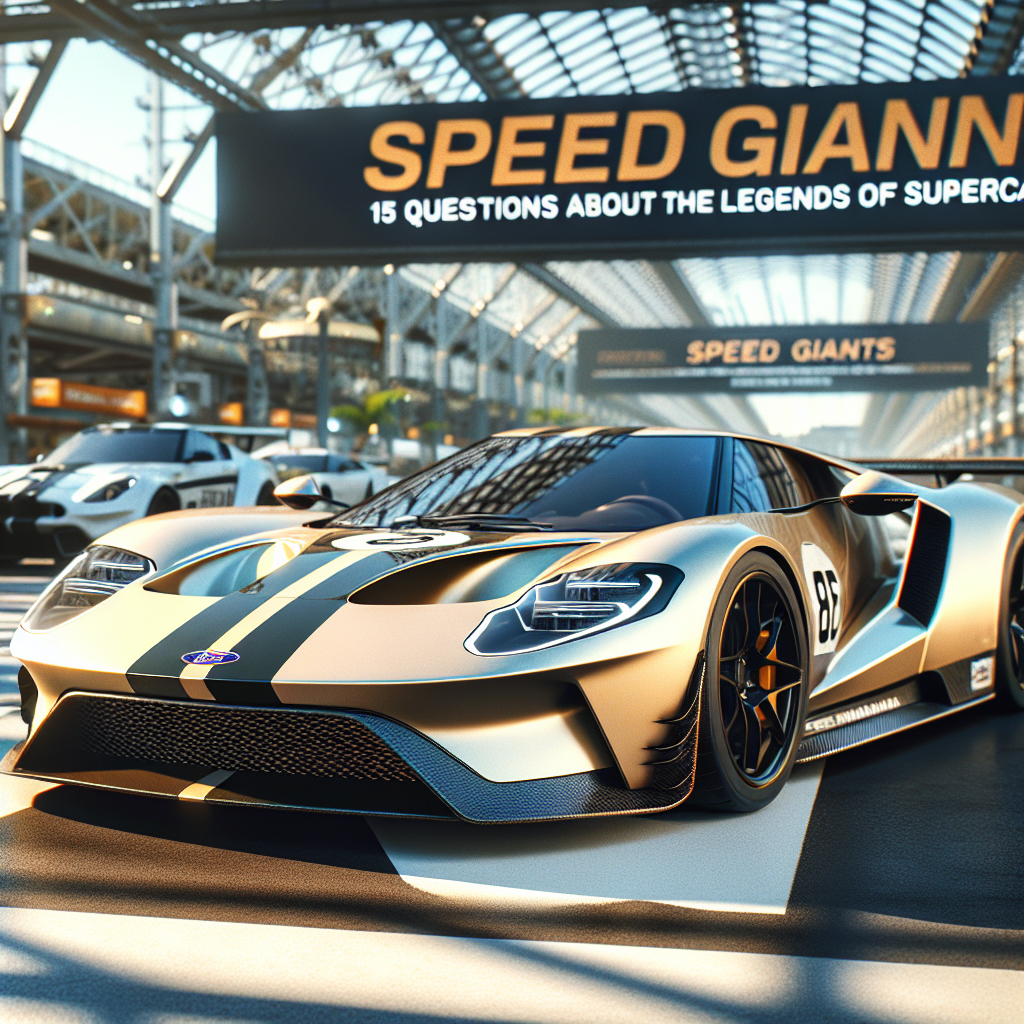 Speed-Giganten: 15 Fragen über die Legenden der Supersportwagen!