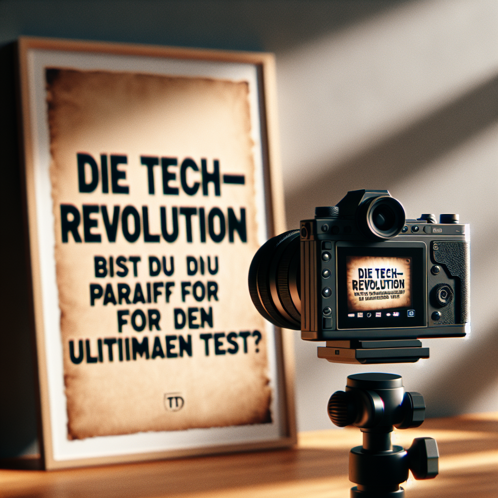 Die Tech-Revolution: Bist du bereit für den ultimativen Test?