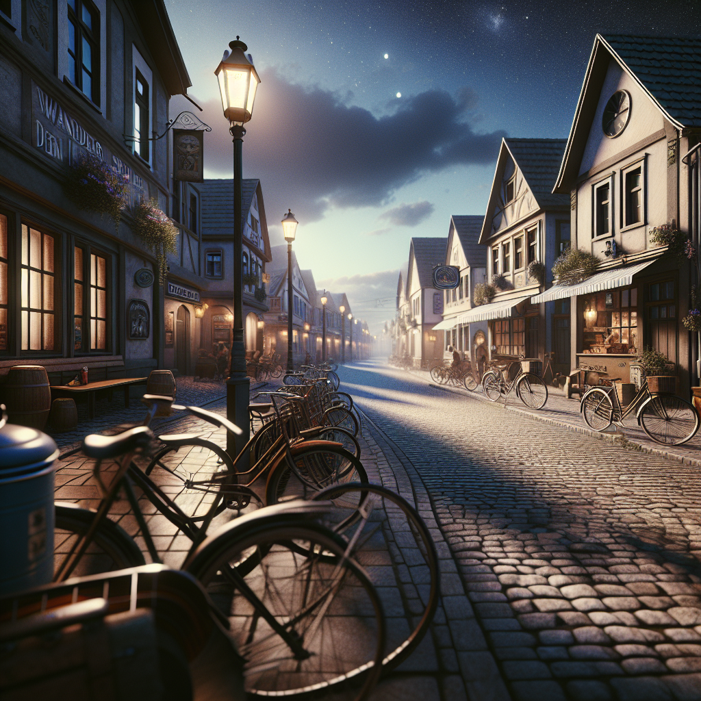 Wanderer zwischen den Rädern