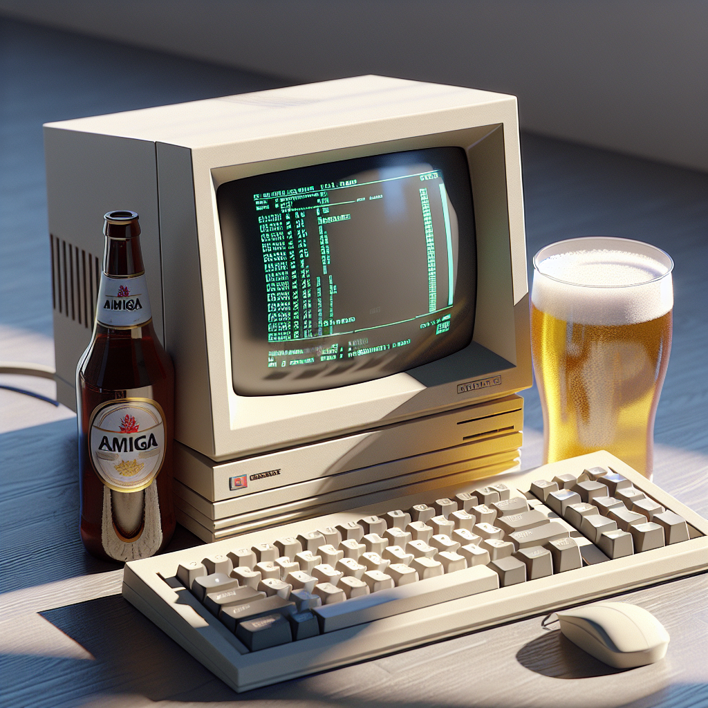 Amiga-Action mit nem kühlen Bier